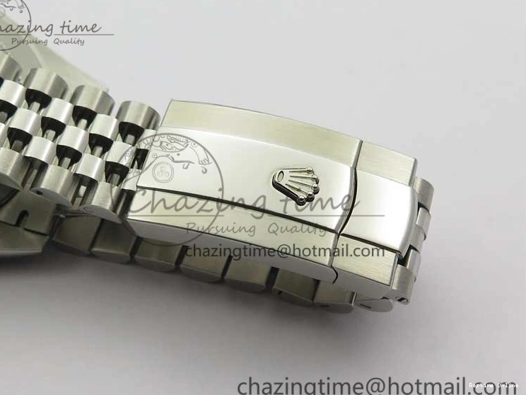 0101 EasyCare DateJust 41mm 126334 SS BP Maker 1:1 Best Edition New Version Blue Crystal Dial on Jubilee Bracelet 3022